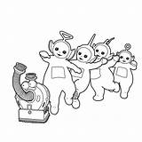 Teletubbies Coloring Pages Books Last sketch template