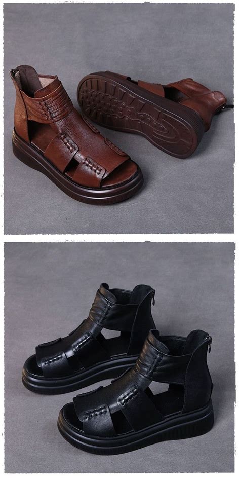 leather sandals cool boots platform casual shoes  womens gcsc casual shoes women