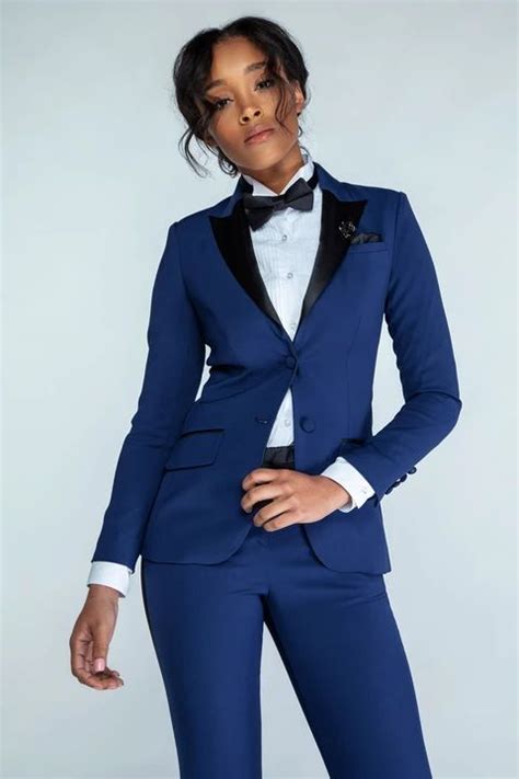 navy suit in 2020 woman suit fashion tuxedo women women suits wedding