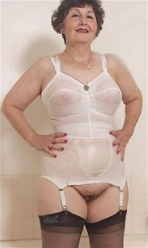 mature ladies in bras girdles stockings and suspenders