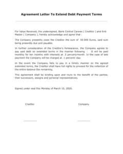 agreement letter sample englet