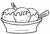 Ice Cream Bowl Clipart Coloring Sundae Pages Kids Clip Food Desenhos Desenho Bowls Para Colorir Colouring Sorvete sketch template
