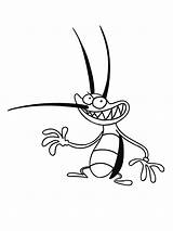 Oggy Cockroaches Coloring Pages Kids Drawing Print Color Cockroach Incredible Getcolorings Clipartmag Justcolor sketch template