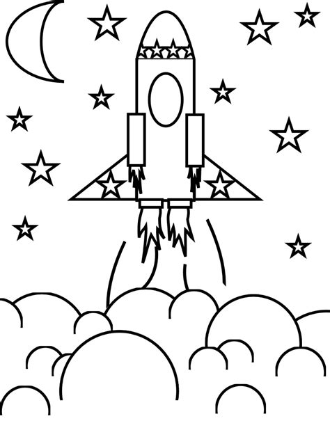 rocket coloring pages    print
