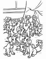 Coloring Dalmations Pages Puppies sketch template