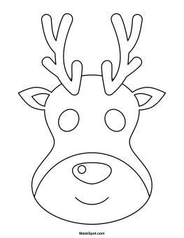 printable reindeer mask