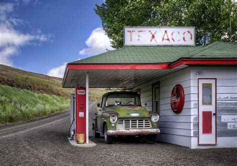 vintage gas station chevy pick  photograph  nikolyn mcdonald pixels