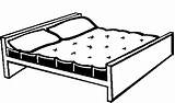 Bed Bedroom Furniture Mattress Coloring Pages Template Betten sketch template