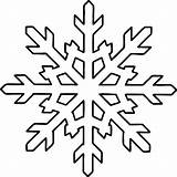 Snowflake Coloring Pages Printable Kids Shape sketch template