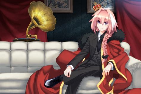 all male astolfo braids couch crown fang fate apocrypha fate grand
