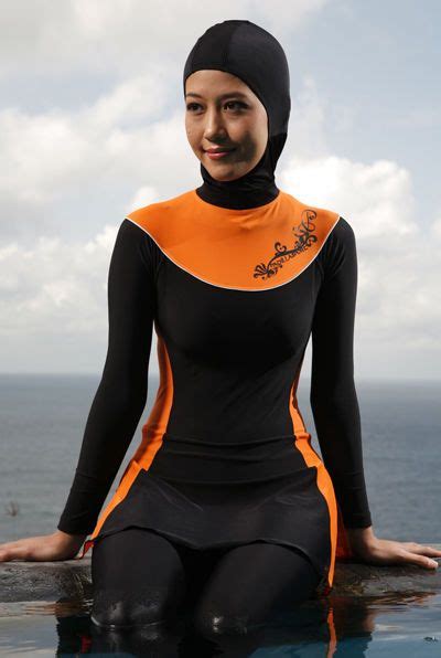 full cover modest swimwear islamic swimsuit beachwear