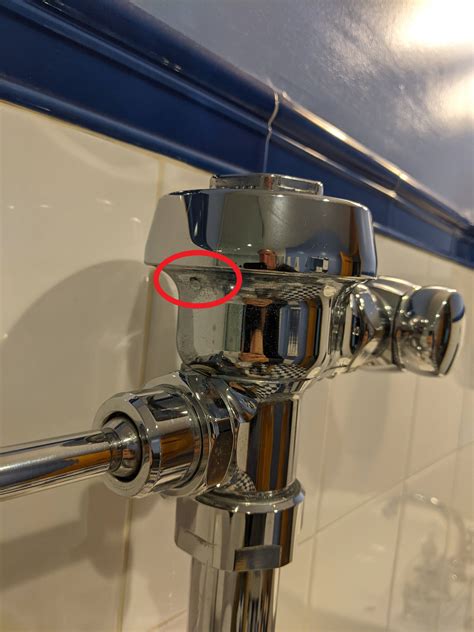 plumbing fixing leaking sloan royal flushometer home improvement stack exchange