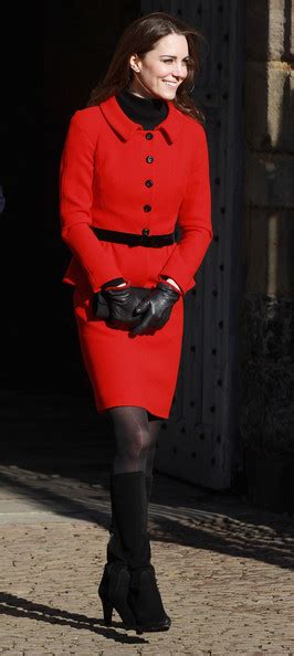 Leather Fasyen Kate Middleton In Leather Gloves