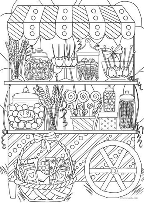 candy coloring pages printable