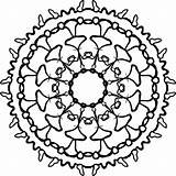 Coloring Mandala Orniment Shape Adult Style Wecoloringpage sketch template