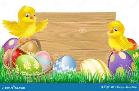 blank easter sign stock  image