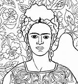 Frida Kahlo Colorare Rivera Diego Altervista Leggimiancora Messico Progetti Messicana Kalho sketch template