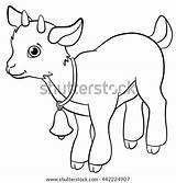 Goatling Smiles Goat sketch template