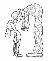 Coloring Tall Clown Circus Coloringsun sketch template