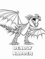 Dragon Train Coloring Pages Deadly Stormfly Nadder Toothless Getcoloringpages Nadd sketch template