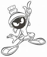 Marvin Martian Looney Tunes Marciano Colorear Papaleguas Desenho Cartoons Sonhando sketch template