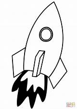 Coloring Rocketship Rocket Ship Pages Printable Clip Paper sketch template