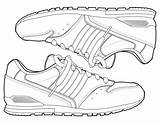 Coloring Sneakers Jordan Sketch sketch template