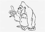 Banana Coloring Pages Monkey sketch template