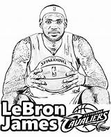 Lebron Lakers Basketball Cavaliers Cleveland Topcoloringpages sketch template