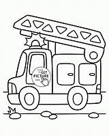 Truck Fire Coloring Pages Drawing Simple Cartoon Firetruck Transportation Kids Firefighter Color Printable Outline Preschoolers Trucks Easy Freightliner Drawings Clipartmag sketch template