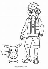 Ash Pokémon sketch template