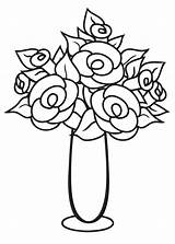 Vase Coloring Flower Thin Tall Clipart Pages Flowers Para Getcolorings Colorear Clipartmag Color Print Floreros sketch template