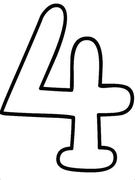 numbers colouring clipart
