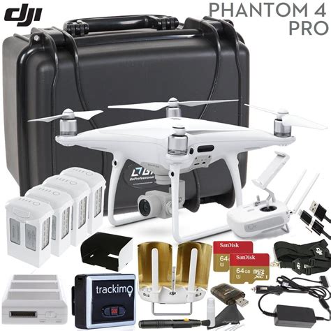 dji phantom  pro  executive bundle includes antenna range extenders trackimo gps tracker