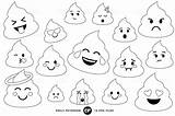 Emoji Poop sketch template