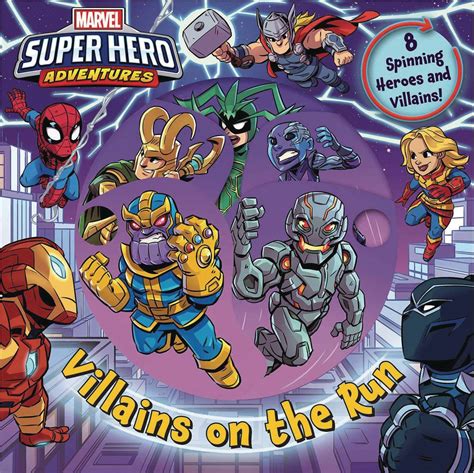 dec marvel super hero adv villains   run board book