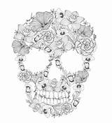 Skull Sugar Coloring Pages Skulls Kidspressmagazine Now sketch template