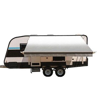 motorized rv awning complete electric arms retractable kit trailer awning  ft ebay
