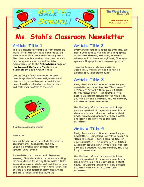 editable newsletter templates  teachers templates vrogueco