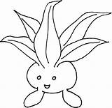 Pokemon Oddish Coloriage Imprimer Dessins sketch template