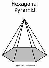 Hexagonal Printable Pyramid Shapes Shape Coloring Visit Stuff Fun Do sketch template