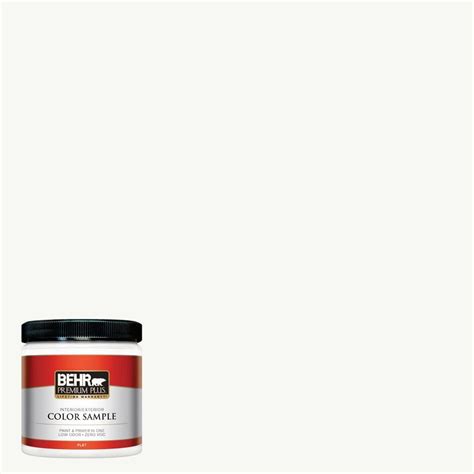 behr premium   oz  ultra pure white interiorexterior paint sample pp  home