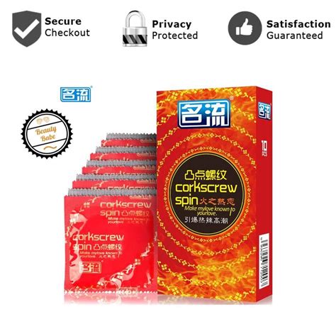 mingliu corkscrew spin g spot tinkle dot condoms 10pcs box [fast shipping]