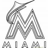 Miami Marlins Logo Coloring Pages Mlb Team Kids Coloringpages101 Logos Sports sketch template