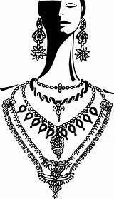 Clipart Jewellery Jewellers Models Jewellry Clipground Piece Cliparts sketch template