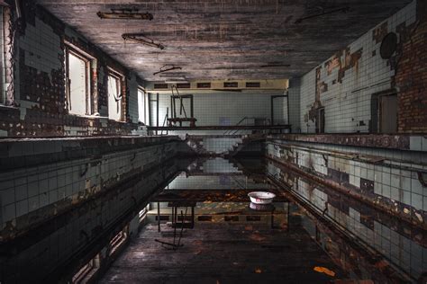 physical rehabilitation pool  pripyat hospital rchernobyl