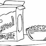 Cereales Cereal sketch template