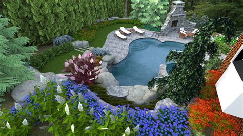 sized swimming pool design  herndon virginia surrounds