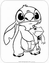 Lilo Disneyclips Stich Colouring Maximus Rapunzel Holding Pudgy Drawings Funstuff sketch template
