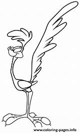 Coloring Pages Runner Road Bird Roadrunner Looney Tunes Cartoon Printable Characters Drawing Cuckoo Color Cartoons Birds Sheets Coloringpages7 Print Books sketch template